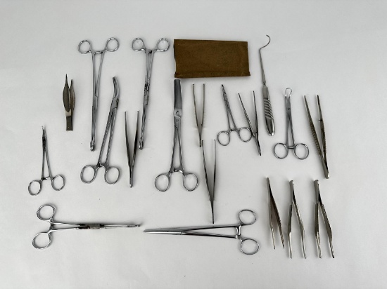 Collection of Military Surgical Tools