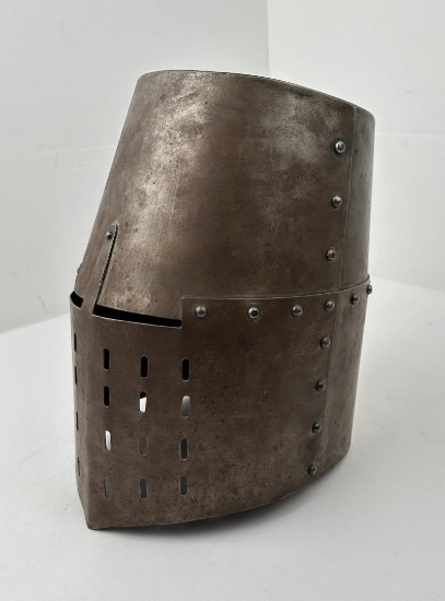 Templar Great Helm Steel Medieval Helmet LARP
