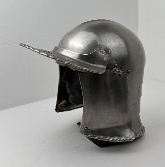 Bascinet Steel Medieval Helmet LARP