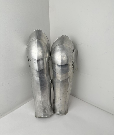 Medieval Aluminum Greaves LARP