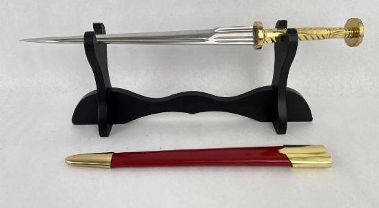 Brass Handled Rondel Dagger Short Sword
