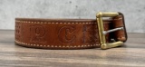 Ted Blocker's Custom Holsters Leather Gun Belt