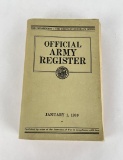 Official Army Register January 1 1930