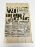 December 7 1941 Honolulu Star Bulletin Newspaper