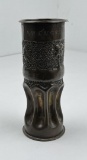 WW1 WWI AEF 14TH Engineers Trench Art Shell Vase
