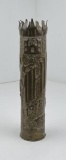 1918 Trench Art Shell Vase French St Mihiel