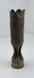 1918 Trench Art Shell Vase French St Mihiel