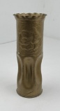 WW2 75mm Fluted Trench Art Shell Vase