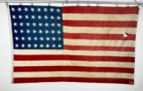 WW2 Battle Worn 48 Star US American Flag