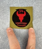 WWI WW1 34th Sandstorm Division Liberty Loan Patch