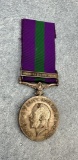 Named DVR Silver Iraq George IV Service Medal