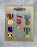 Named WW2 Purple Heart Medal Set