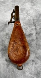 Antique Leather Shot Bag Pouch