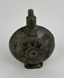 Antique Romania Transylvania Pewter Flask