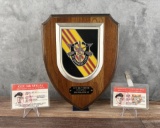 Vietnam War Special Forces Presentation Plaque