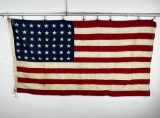 WW2 48 Star US American Flag Battle Carried