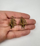 WW2 British Territorial Army Collar Badges
