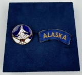 WW2 German Alaska Pin and Ribbon Bar