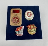 Collection of Russian Vietnam War Pins Medals