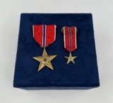 WW2 Bronze Star Medal and Mini Medal Set