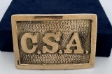 Civil War CS Confederate States Belt Buckle