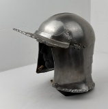 Bascinet Steel Medieval Helmet LARP