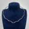 Sterling Silver Wavy Collar Necklace