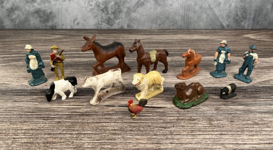 Antique Hard Rubber and Composite Toys