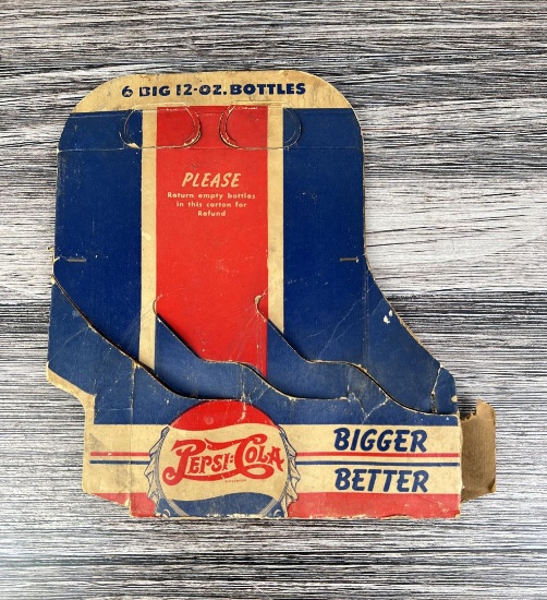 12oz Pepsi Cola Six Pack Double Dot Carrier