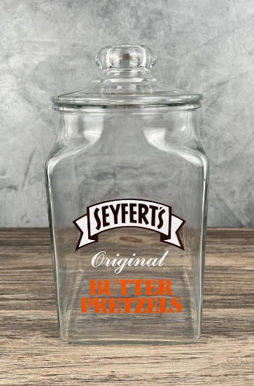 Seyfert's Butter Pretzels Store Display Jar