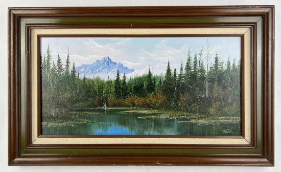 JD Mackin Montana Oil on Canvas Painting