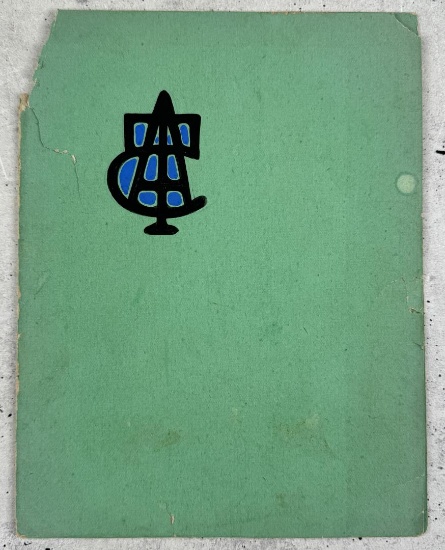Oscar Berninghaus Painted Taos Art Colony Menu