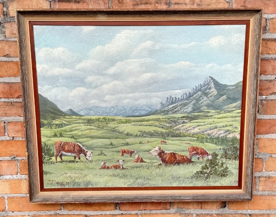 George Dabich Sunlight Basin Wyoming Oil Painting