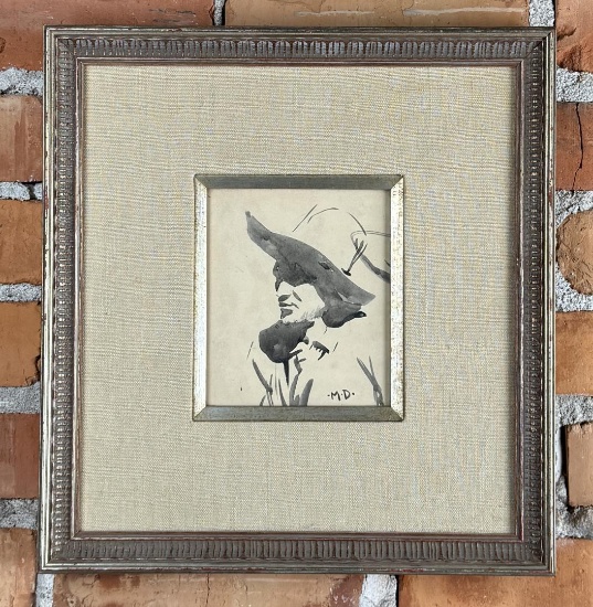 Maynard Dixon Watercolor Cowboy Painting