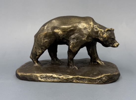 Philip R Goodwin Walking Bear Bronze