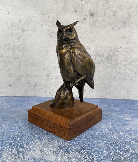 Chester Comstock Great Horned Owl Bronze