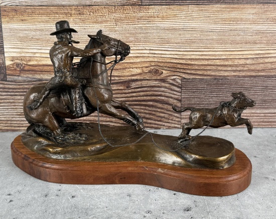 Con Williams Cattle Roping Bronze