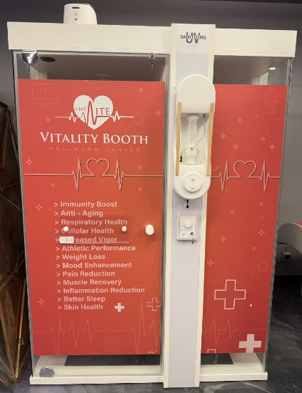 Mito Halotherapy Red Light Vitality Booth