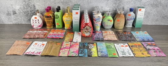 Large Grouping of Bronzer Tanning Chemicals