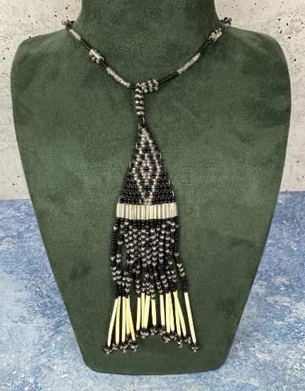 Native American Indian Beaded Necklace