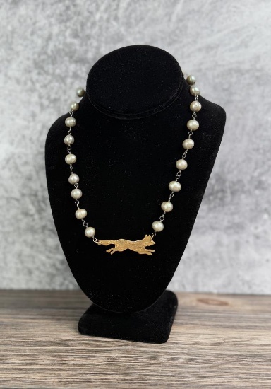Tahitian Pearl Fox Necklace