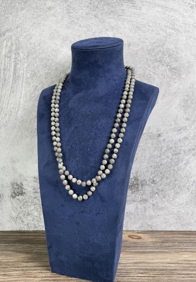 Gray Silk Jasper Necklace