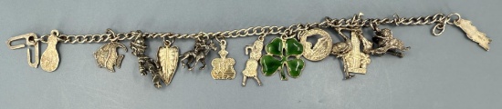 Sterling Silver Charm Bracelet