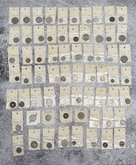 Large Old Collection of Foreign Coins