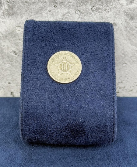 1915 Cuba Dos Centavos Silver Coin