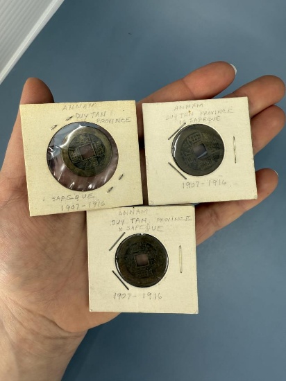 1907-1916 Annam Duy Tan Province Coins