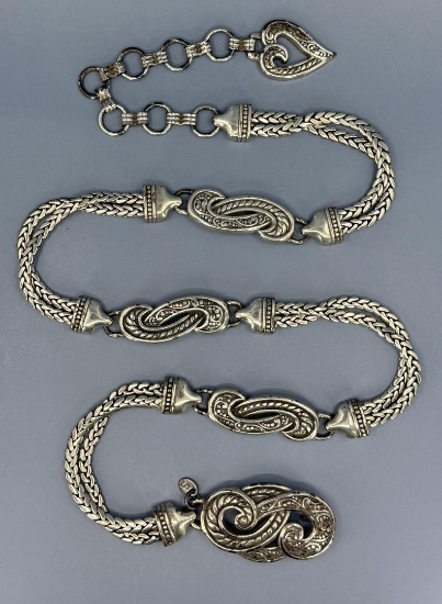 Brighton Silver Filagree Belt