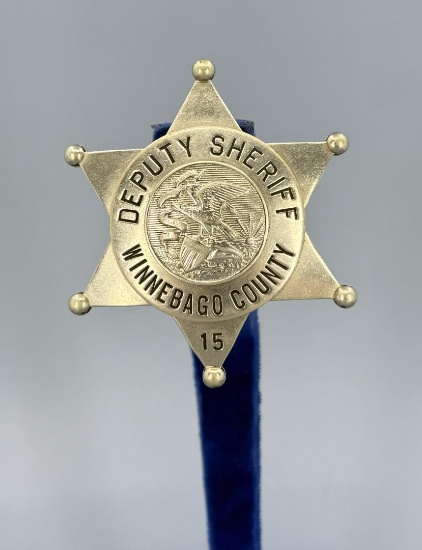 Winnebago County Illinois Sheriff Star Badge
