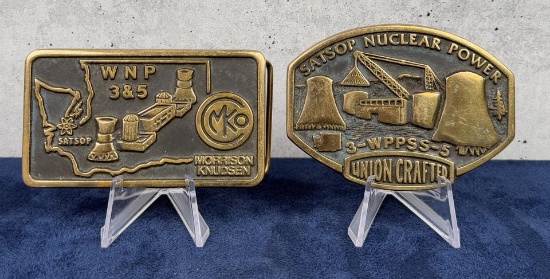Nuclear Power Washington State Belt Buckles