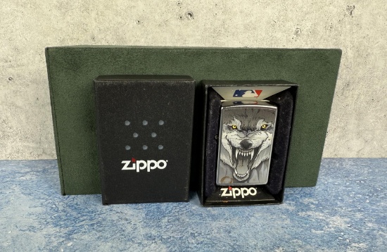 Snarling Wolf Zippo Lighter